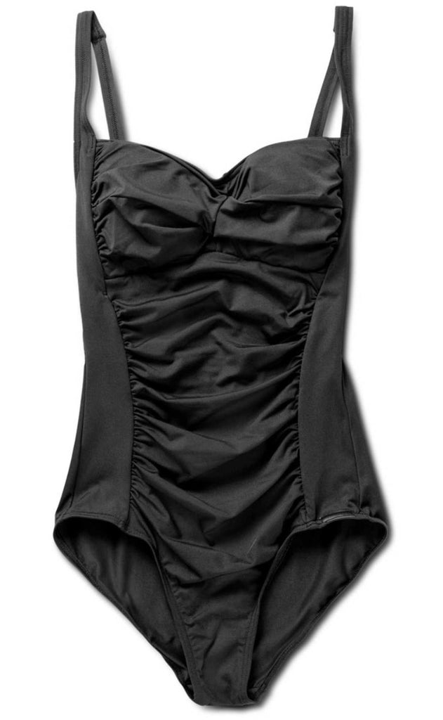 Panos Emporio Badedragt - Potenza Solid Recycled - Black