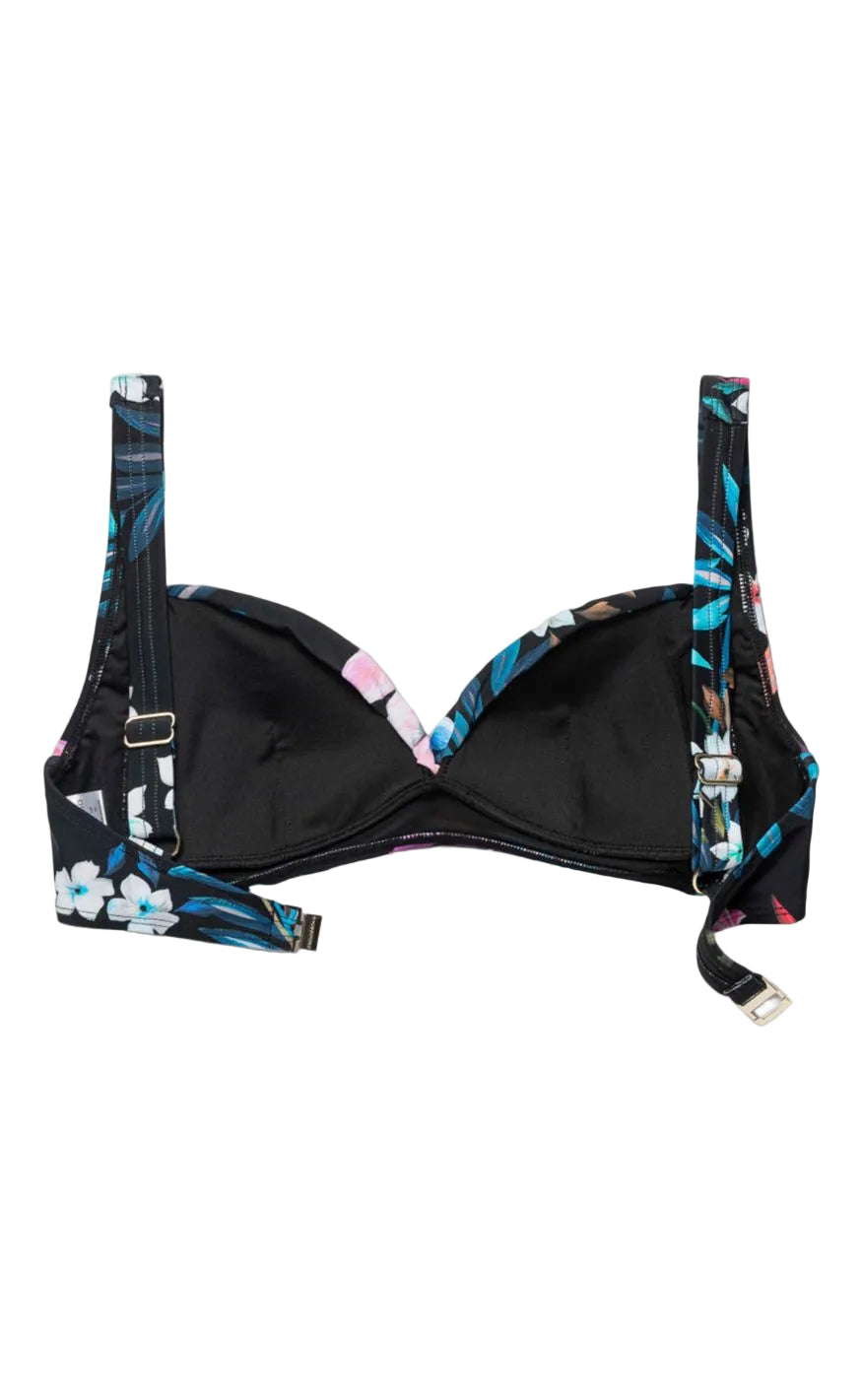 Panos Emporio Bikini Overdel/Top - Medea - Night Jungle Black