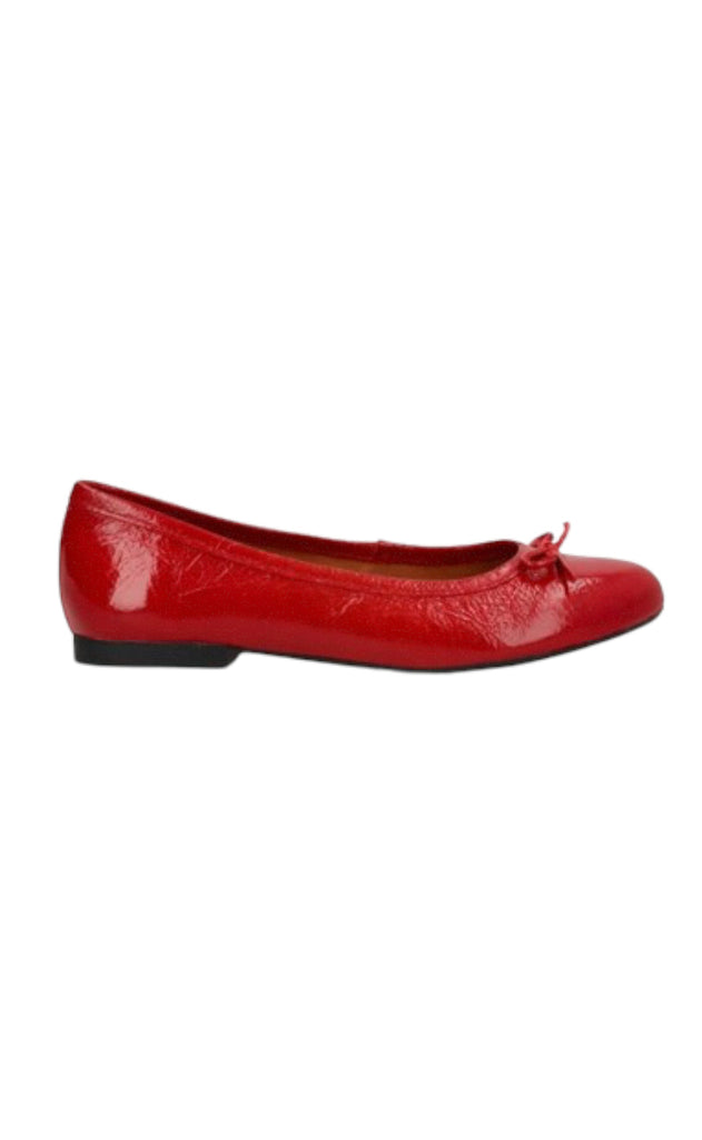 Phenumb Ballerina - Bisque - Leather Patent Red