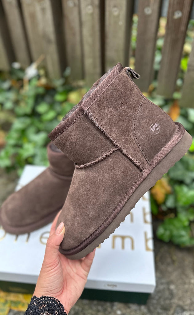 Phenumb Bamsesko - Dumble - Suede Warm Brown Chestnut