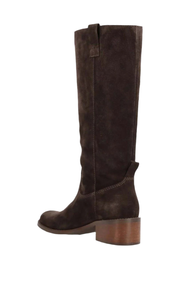 Phenumb Støvler - Martina Long - Suede Noir Cacao