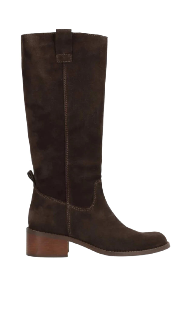 Phenumb Støvler - Martina Long - Suede Noir Cacao