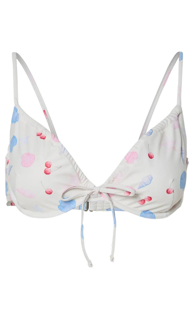 Pieces Bikini Overdel - Lippa - Cloud Dancer/Doodle