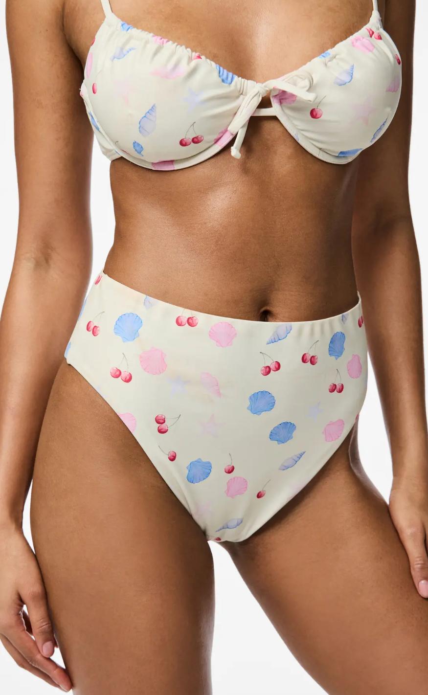 Pieces Bikini Underdel - Lippa - Cloud Dancer/Doodle