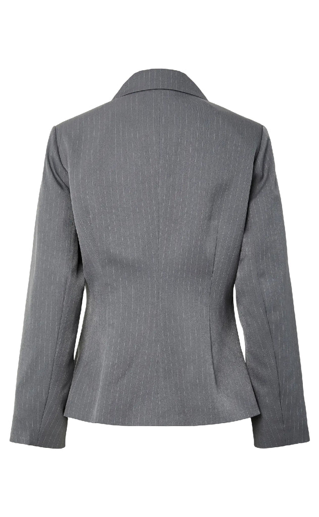 Pieces Blazer - Falka - Grey Pinstripe