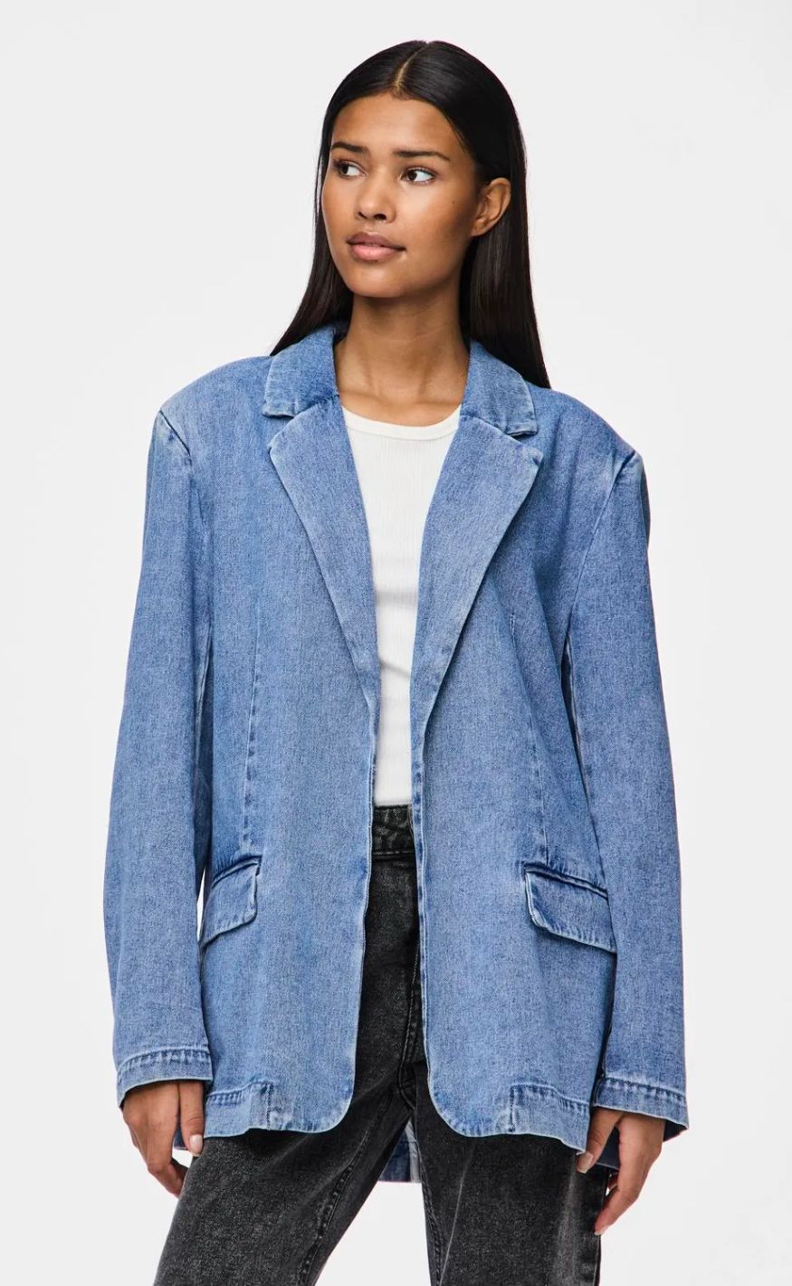 Pieces Blazer - Fulla - Light Blue Denim