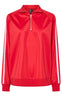 Pieces Bluse - Grace Zip - High Risk Red/Pink A Boo Stripe