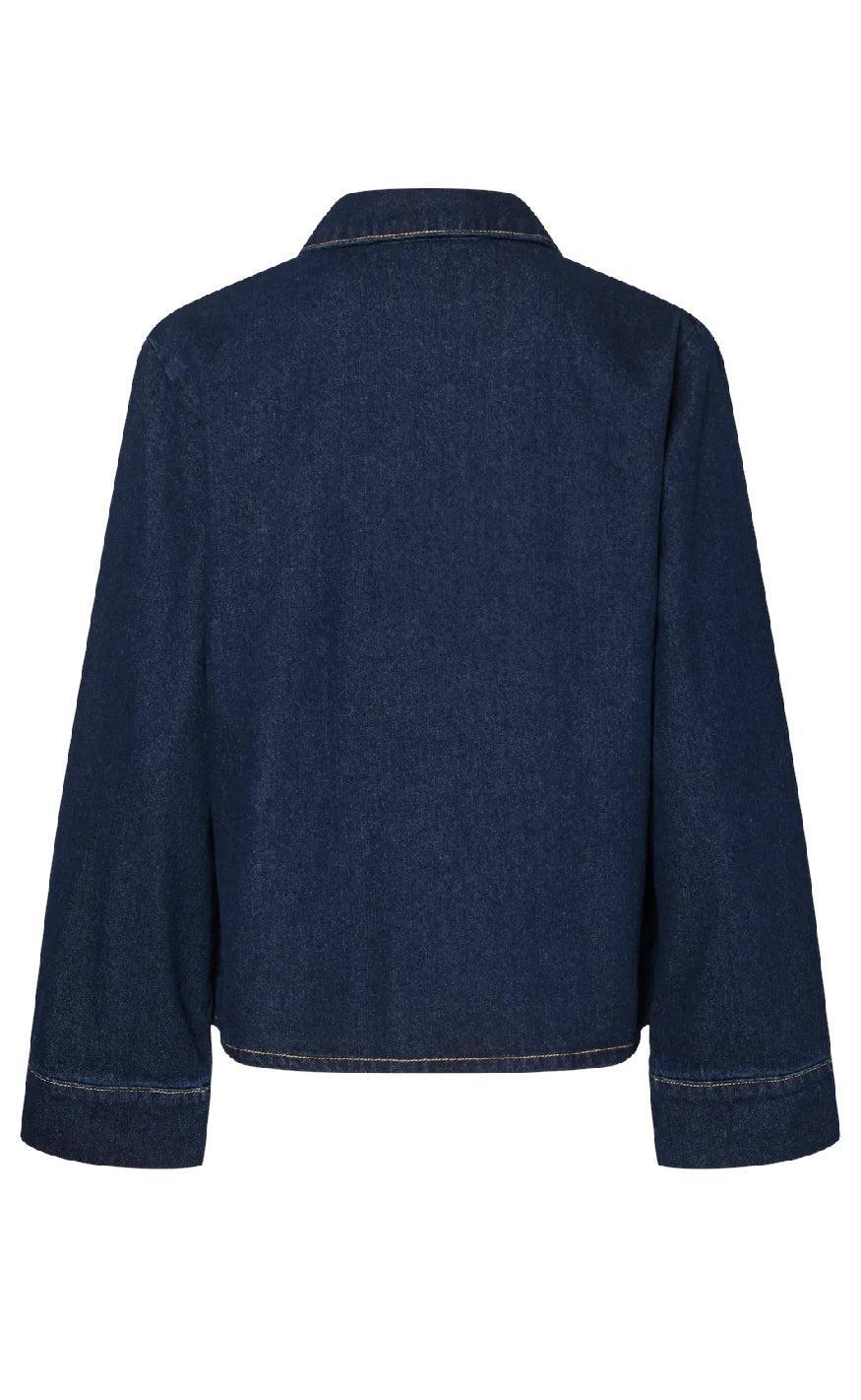 Pieces Bluse - Ofelia Bow - Medium Blue