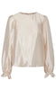 Pieces Bluse - Olina LS Reversible - Silver Gray