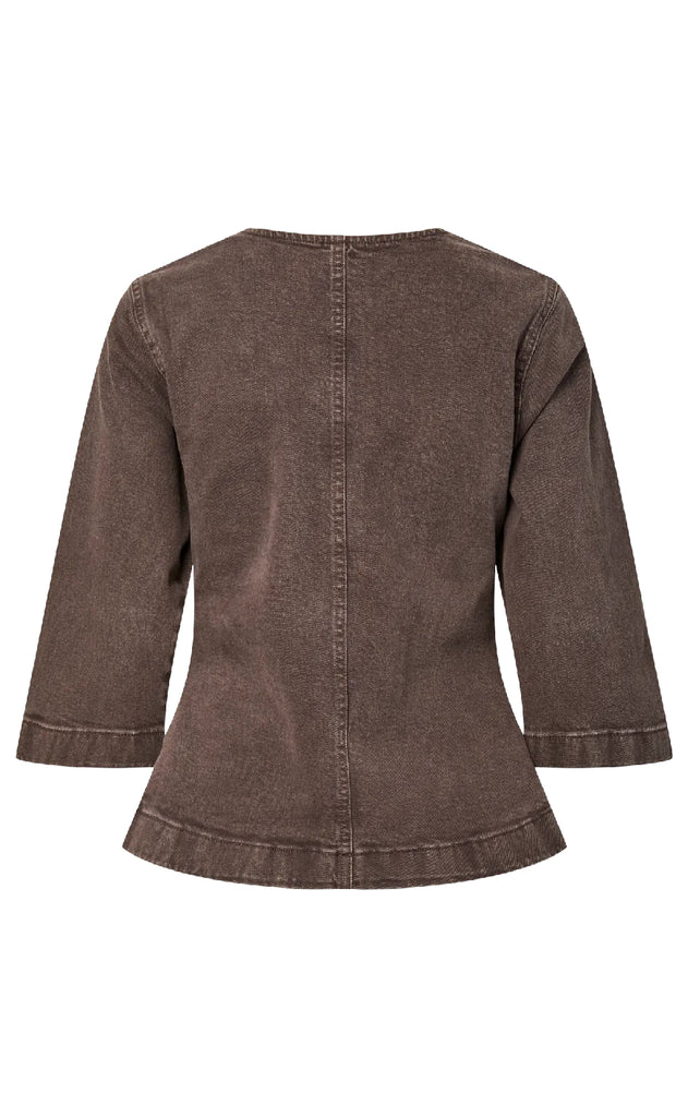 Pieces Bluse - Selma - Hot Fudge