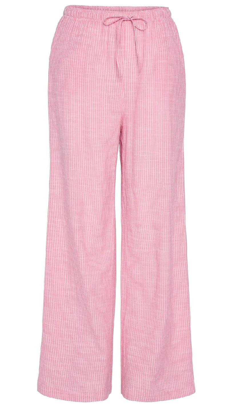Pieces Bukser - Apia - Pink Lemonade/Bright White