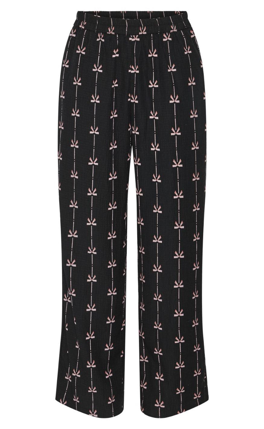 Pieces Bukser - Bow - Black Bows