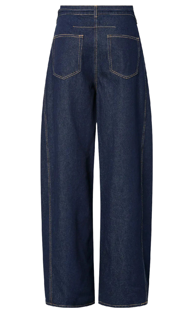 Pieces Bukser - Fenna - Dark Blue Denim