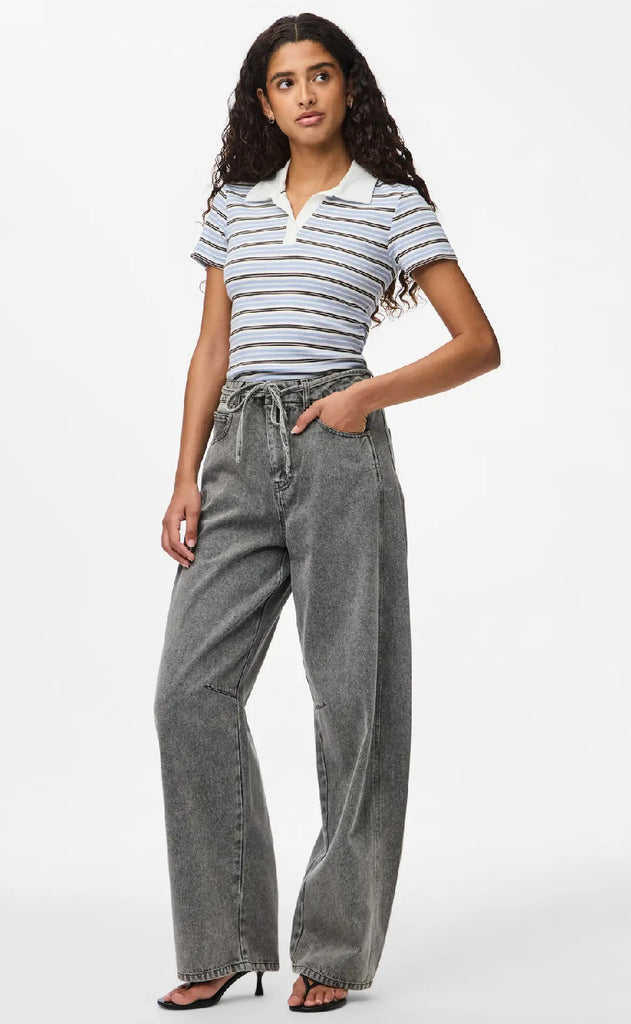 Pieces Bukser - Fenna - Grey Denim