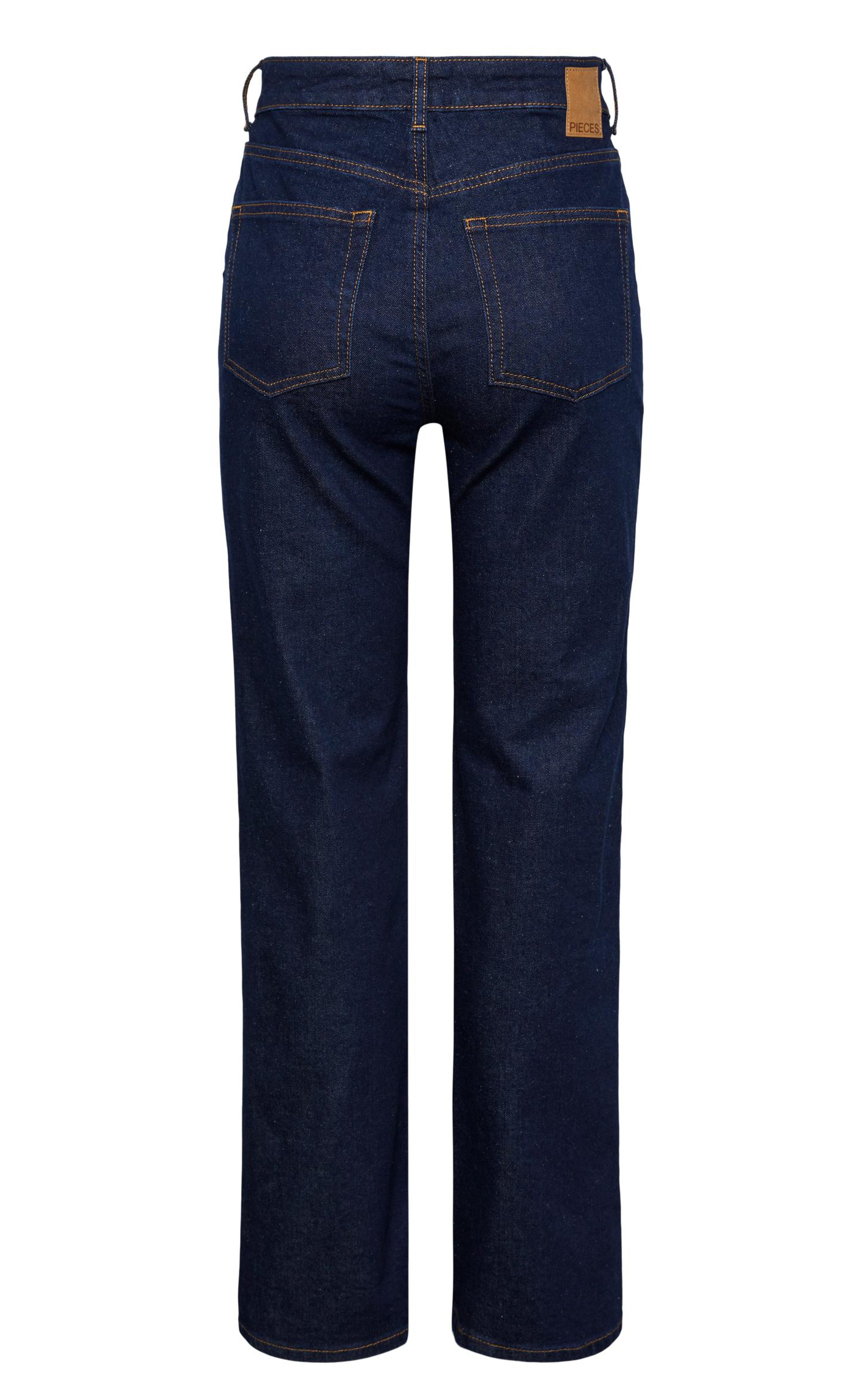 Pieces Bukser - Holly Wide - Dark Blue Denim