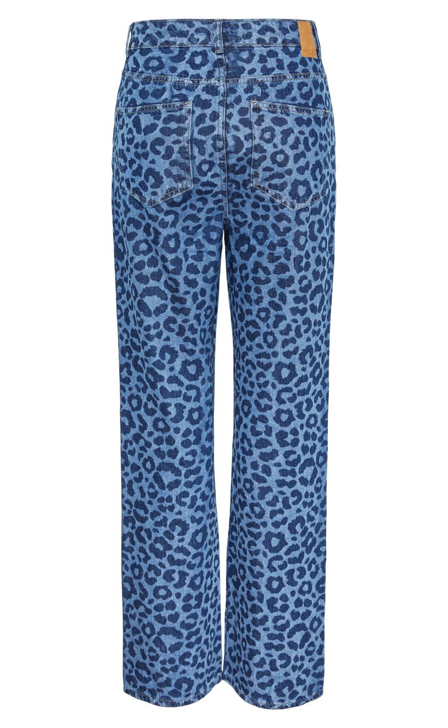 Pieces Bukser - Nova - Dark Blue Denim Leo