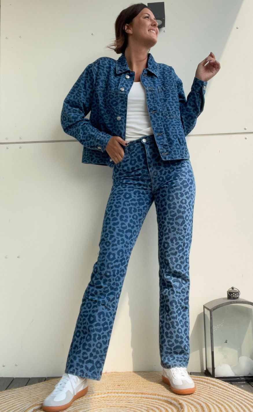 Pieces Bukser - Nova - Dark Blue Denim Leo