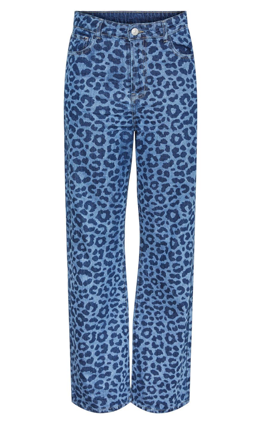 Pieces Bukser - Nova - Dark Blue Denim Leo