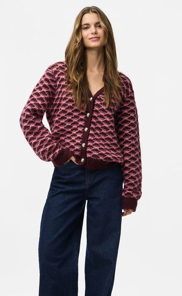 Pieces Cardigan - Jivana - Tawny Pot/Bubblegum