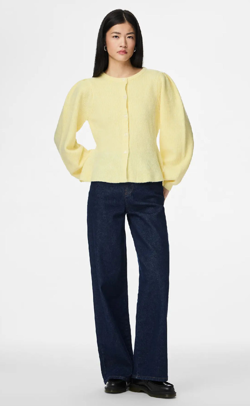 Pieces Cardigan - Silly - Pale Banana Melange