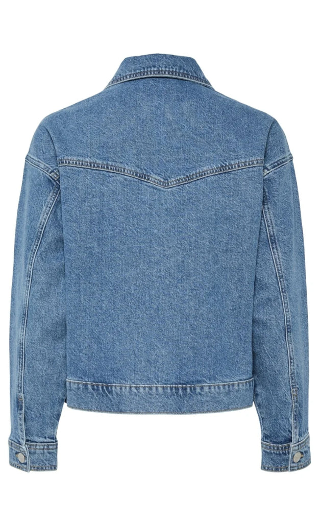 Pieces Jakke - Elma - Medium Blue Denim