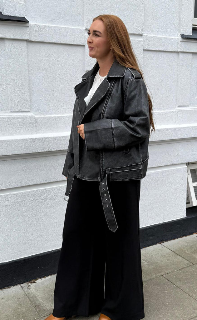 Pieces Jakke - Josie - Black Washed