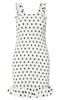 Pieces Kjole - Betty - Cloud Dancer/Black Dots