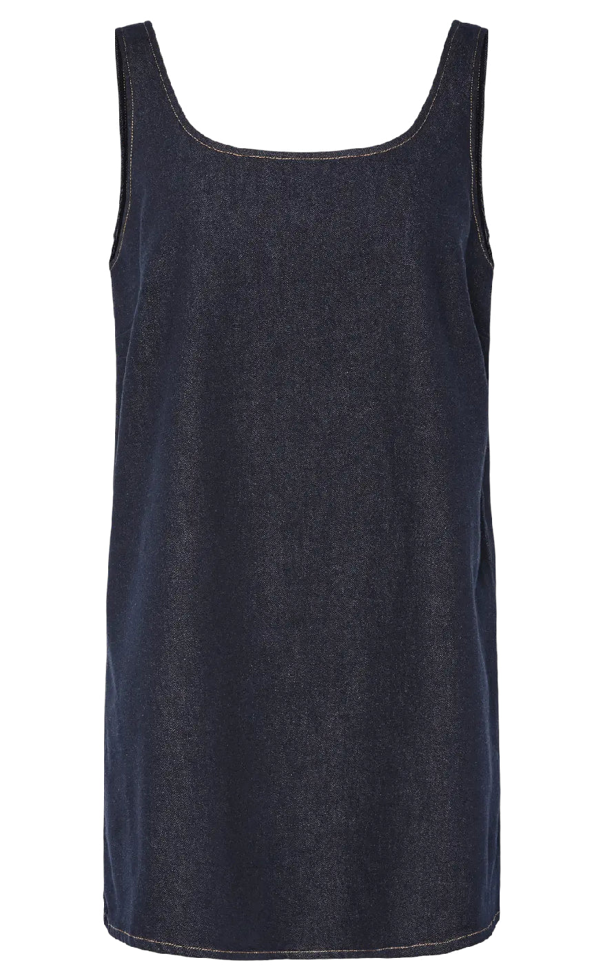 Pieces Kjole - Franna - Dark Blue Denim