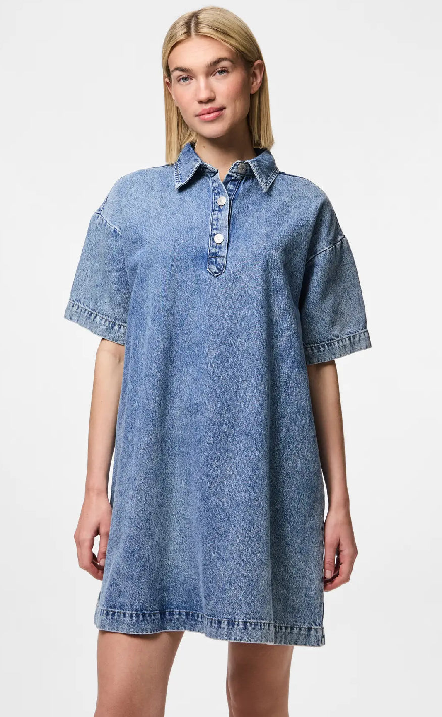 Pieces Kjole - Kenya - Medium Blue Denim