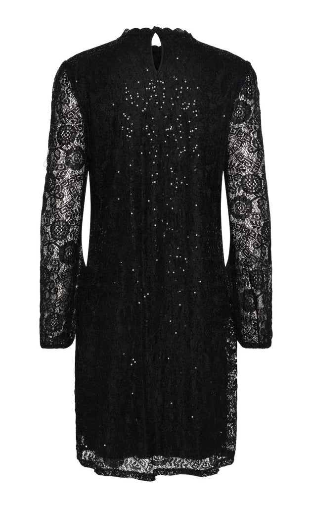 Pieces Kjole - Olline Lace Sequins - Black