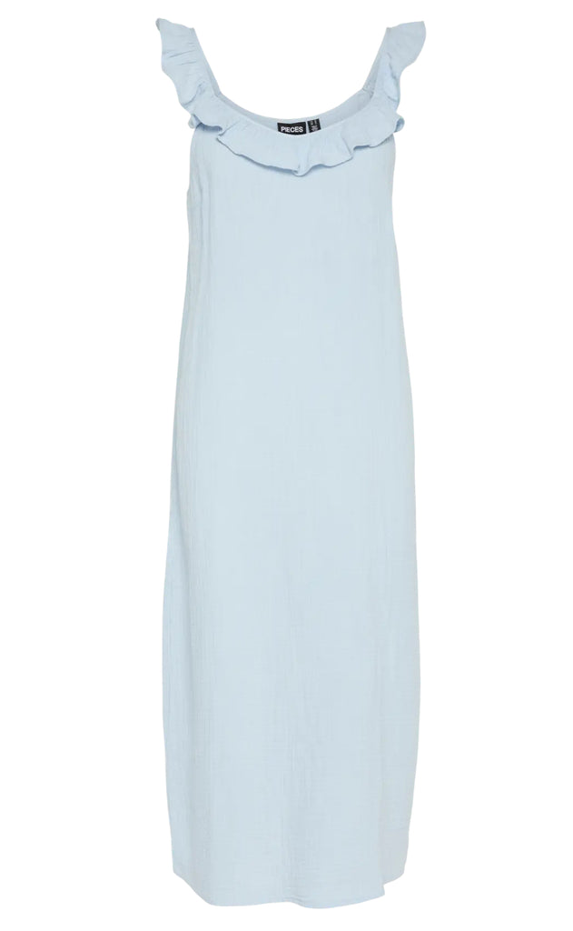 Pieces Kjole - Sastina - Cashmere Blue