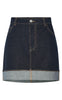 Pieces Nederdel - Franna - Dark Blue Denim