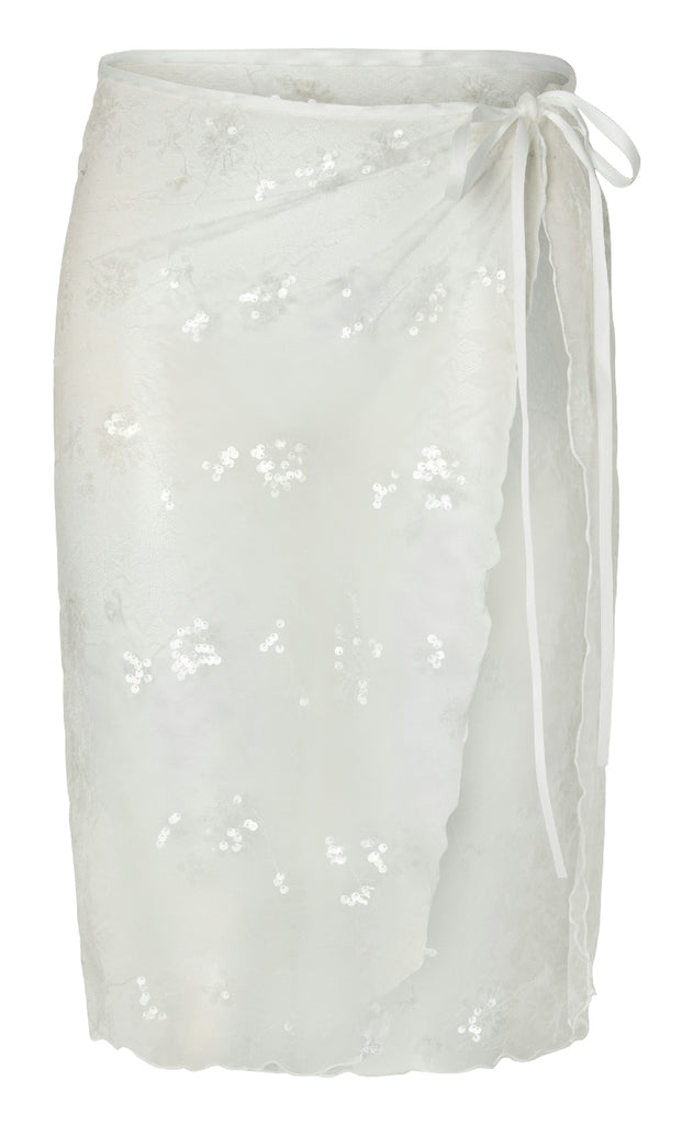 Pieces Nederdel - Natasja - Bright White