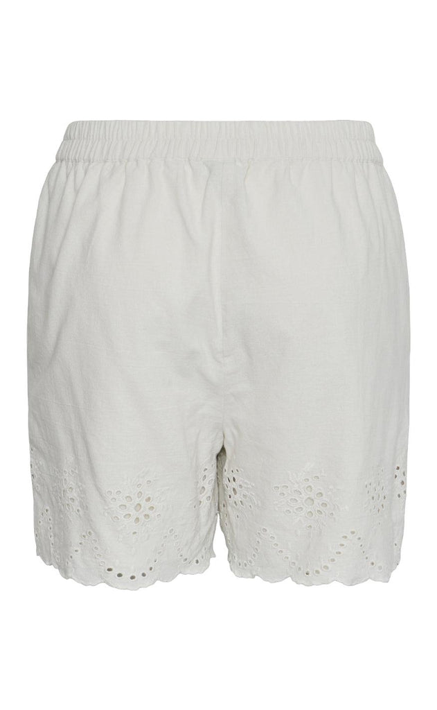 PIECES Shorts - Almina Embroidery - Birch