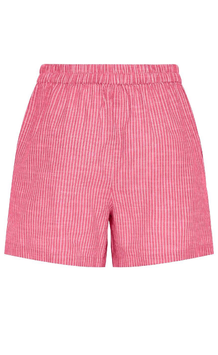 Pieces Shorts - Apia - Pink Lemonade/Bright White