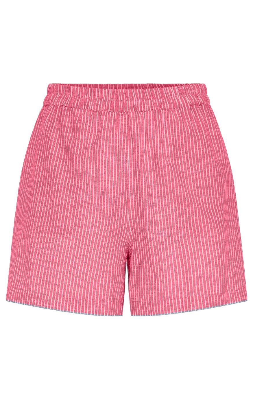 Pieces Shorts - Apia - Pink Lemonade/Bright White