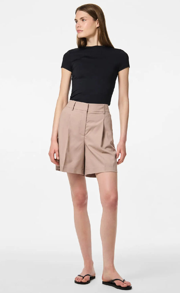 Pieces Shorts - Fami - Silver Mink