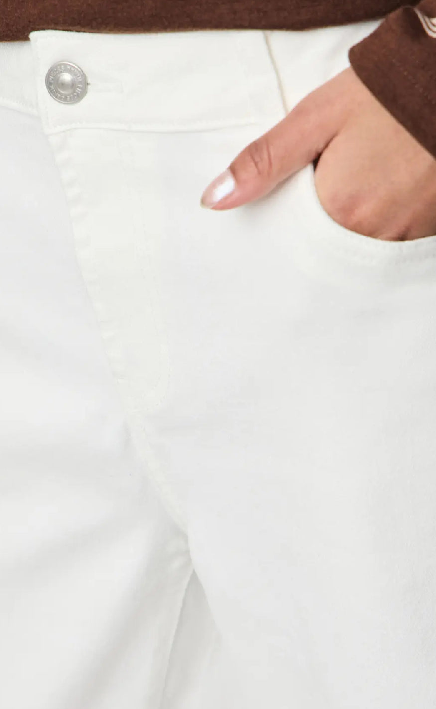 Pieces Shorts - Salume - Bright White