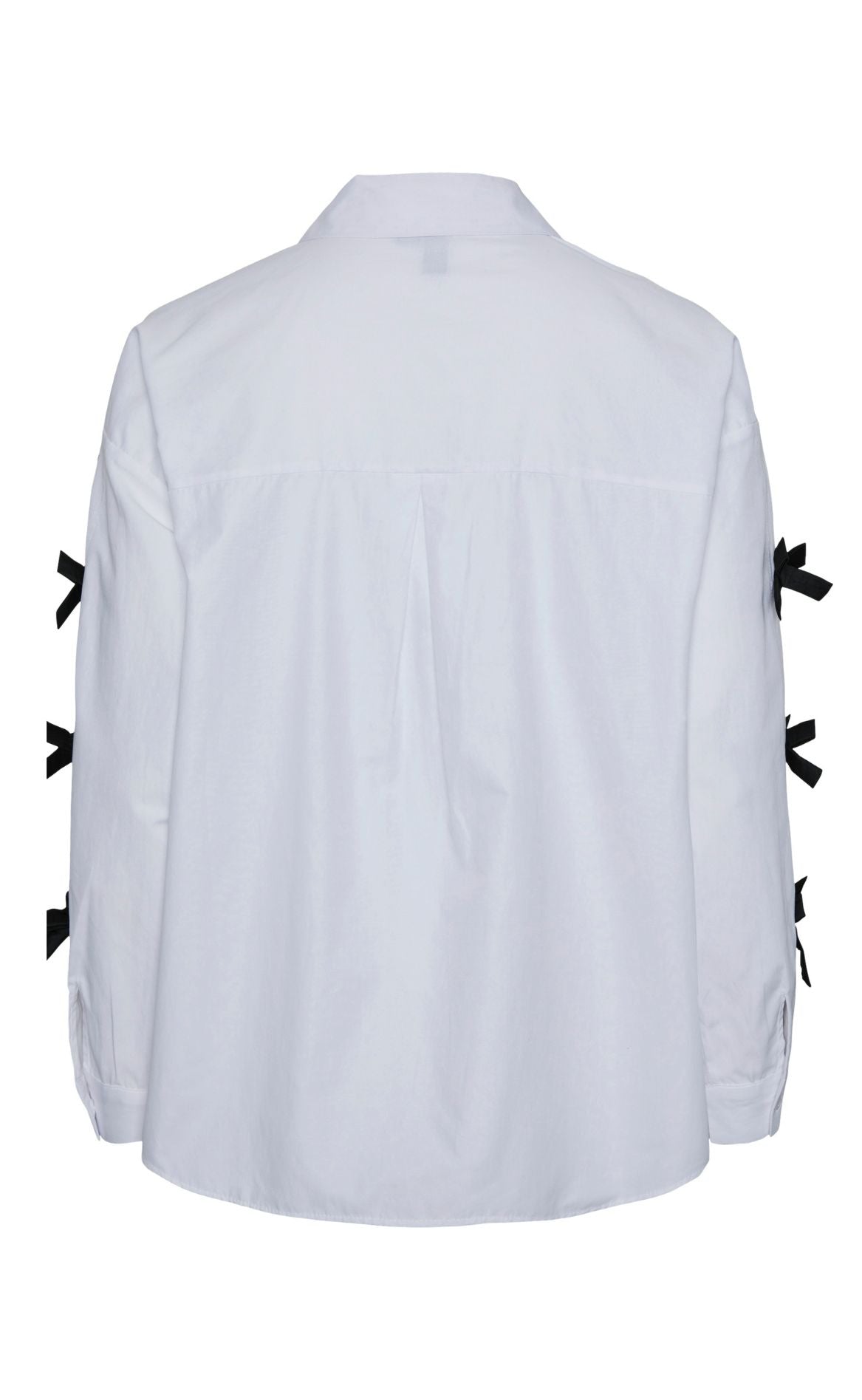 Pieces Skjorte - Bell - Bright White With Black Bows
