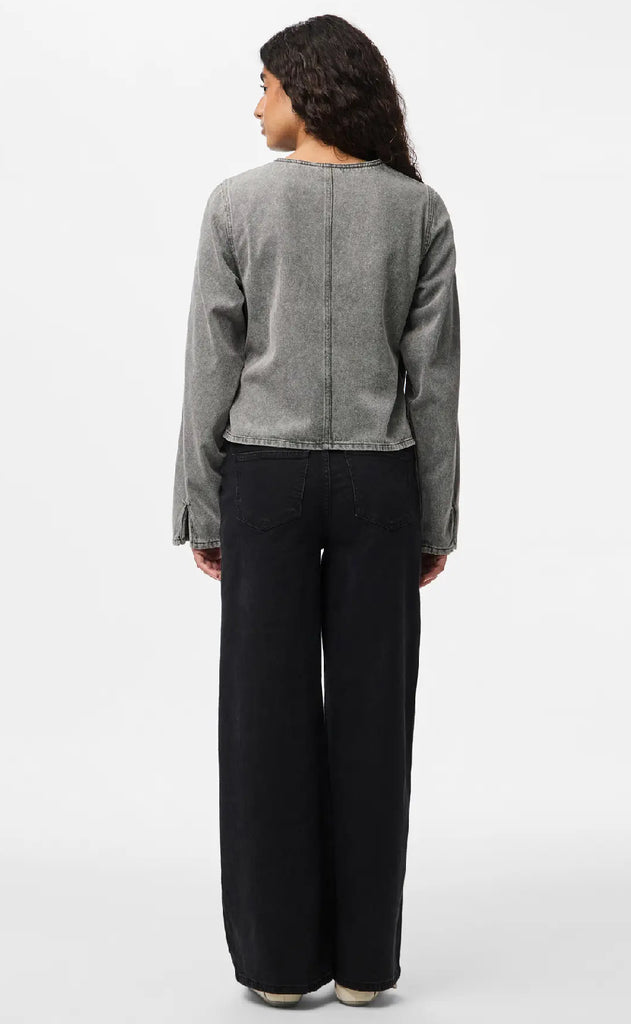 Pieces Skjorte - Fenna - Grey Denim