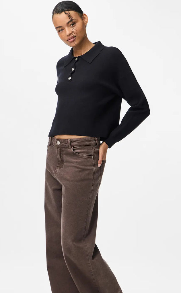 Pieces Strik - Jassy - Black