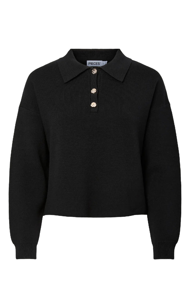 Pieces Strik - Jassy - Black