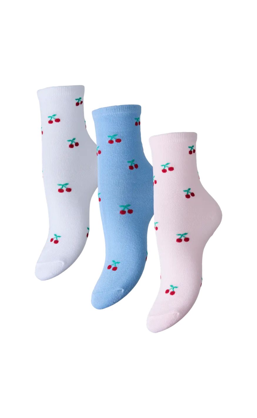 Pieces Strømper - Faja 3 Pack - Bright White