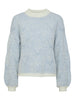 Pieces Sweater - Jenna - Whitecap Gray/Faded Denim