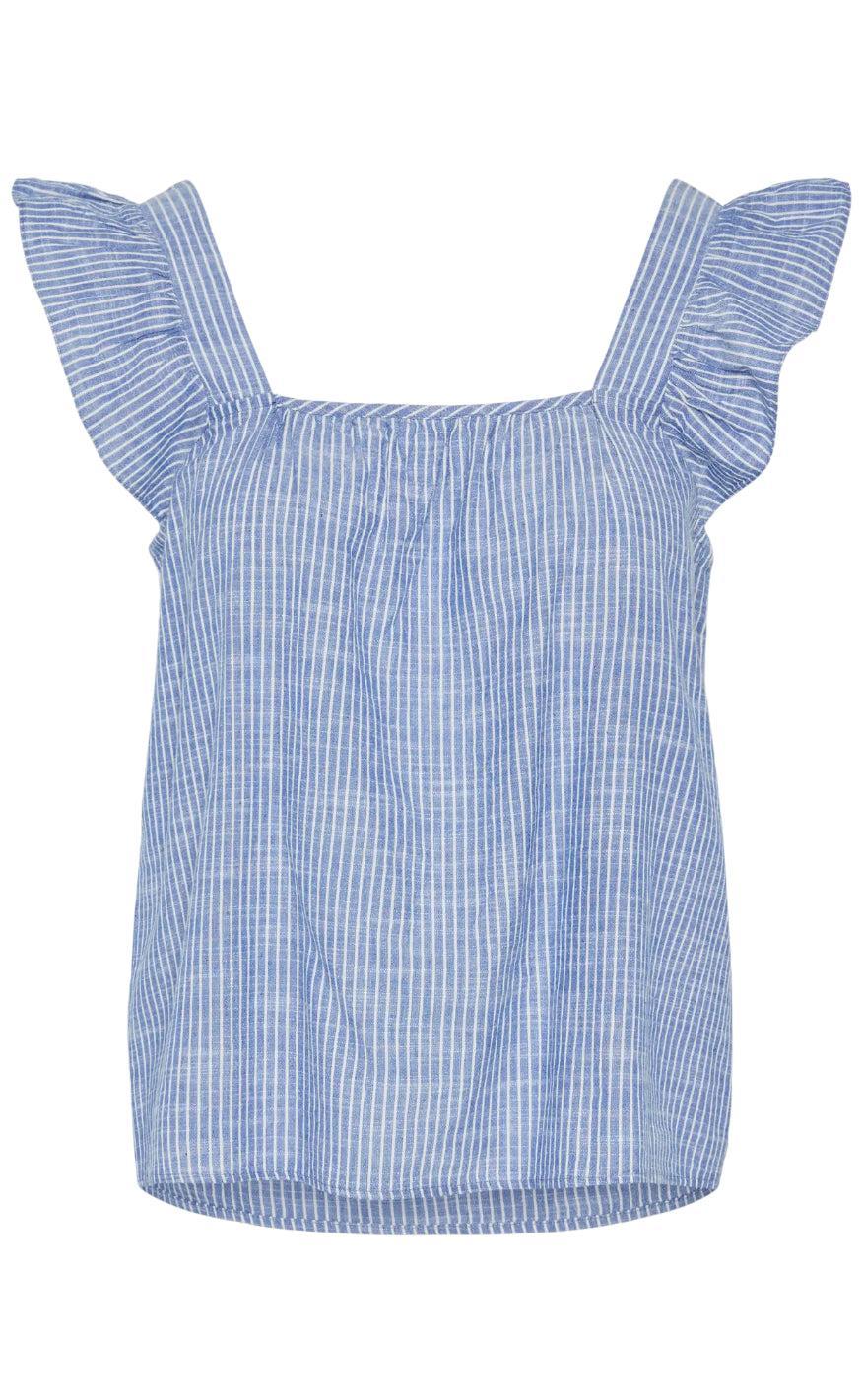 Pieces Top - Apia - Nautical Blue/Bright White