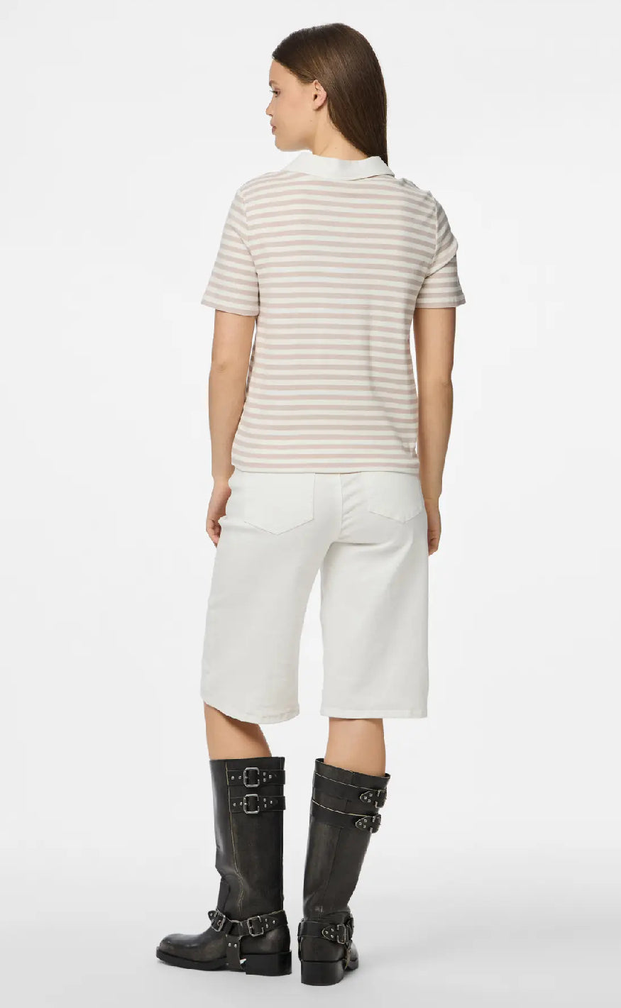Pieces Top - Donna - Silver Gray/Cloud Dancer