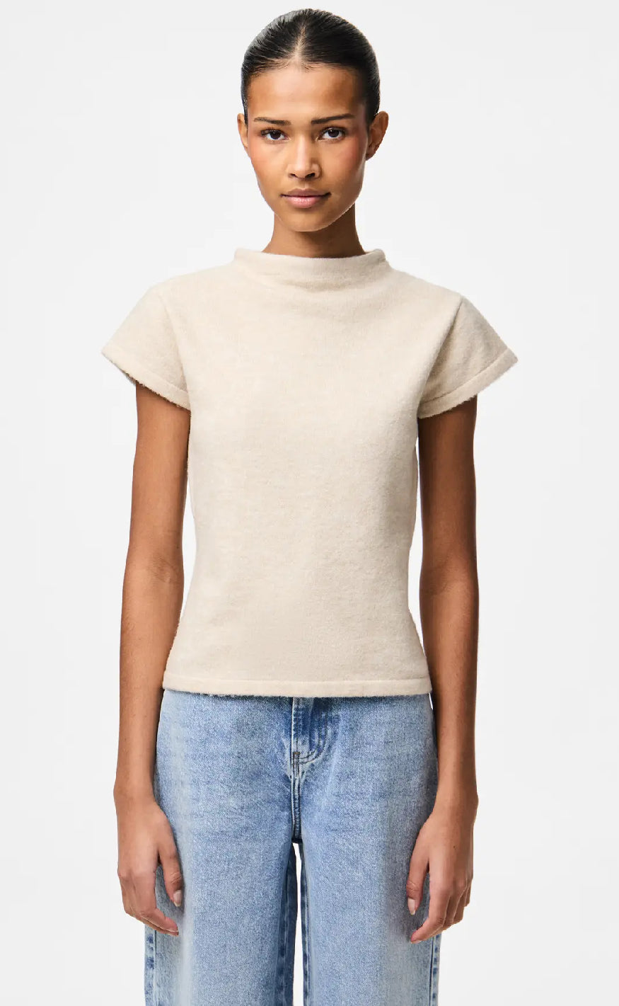Pieces Top - Familla - Silver Gray