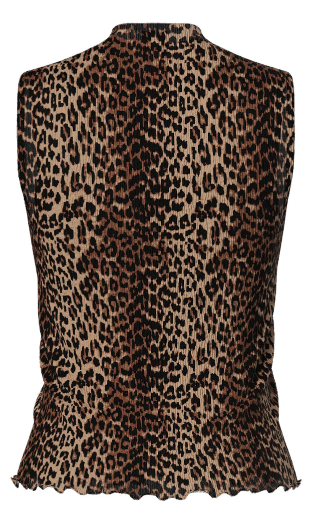 Pieces Top - Flora - Black Leo