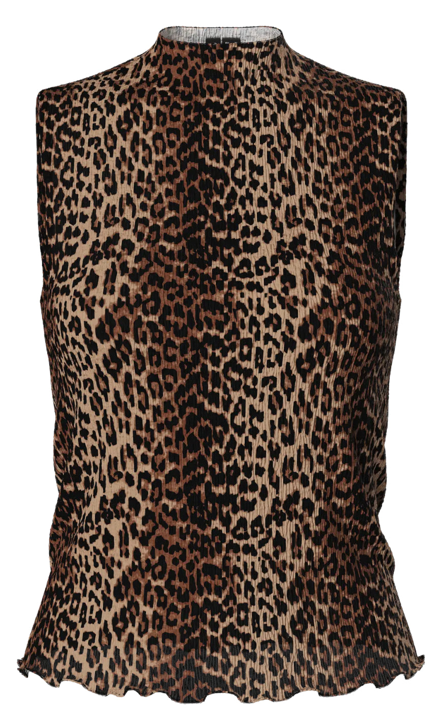 Pieces Top - Flora - Black Leo