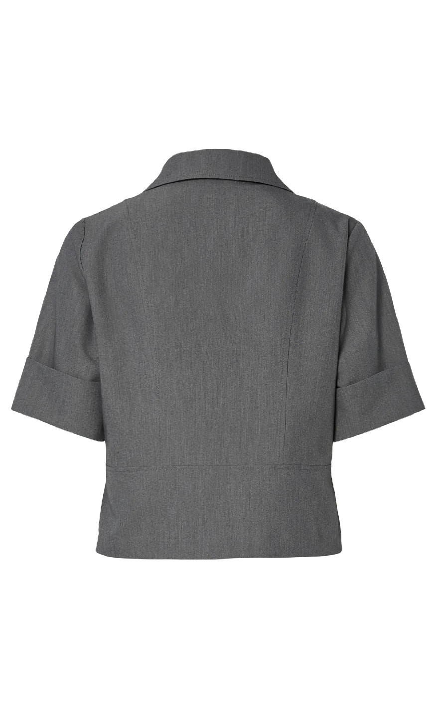 Pieces Top - Frida - Medium Grey Melange